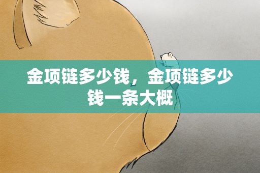 金项链多少钱，金项链多少钱一条大概