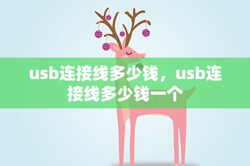 usb连接线多少钱，usb连接线多少钱一个